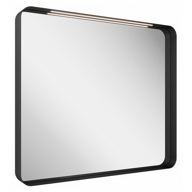 Ravak Spegel Strip med LED Belysning Svart 50x70 cm-1